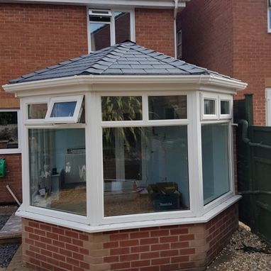 newly built conservatory