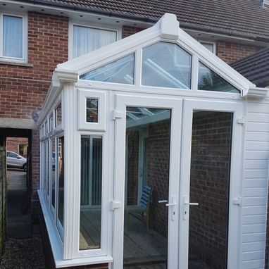 new white coloured conservatory