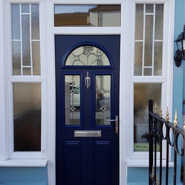 blue composite front door